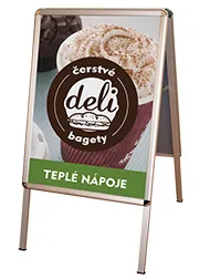 Reklamní áčka do interiéru