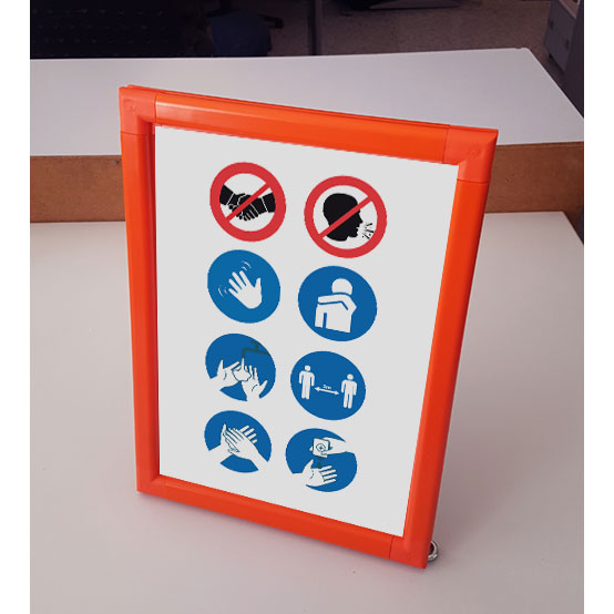 Informační stojánek na stůl