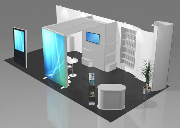 3D návrh výstavního systému ISOframe