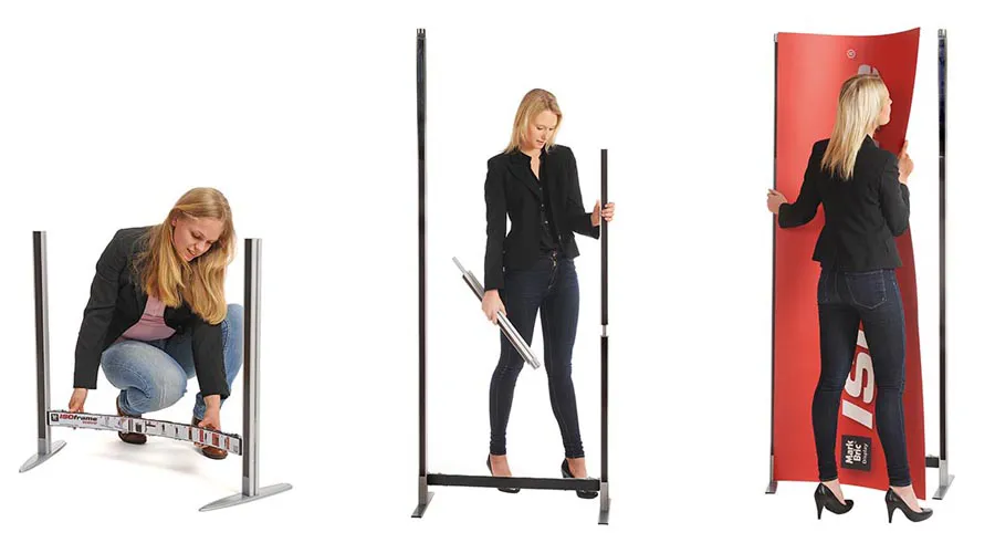 Výstavní systém ISOframe – jednoduchá montáž