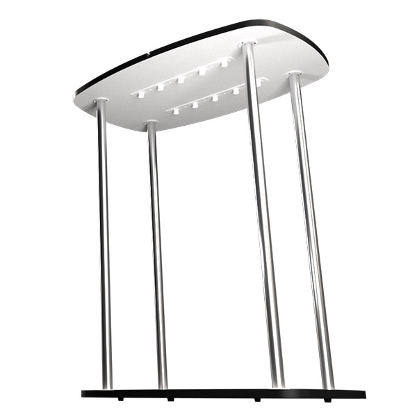 Textilní LED promo stolek Merkur