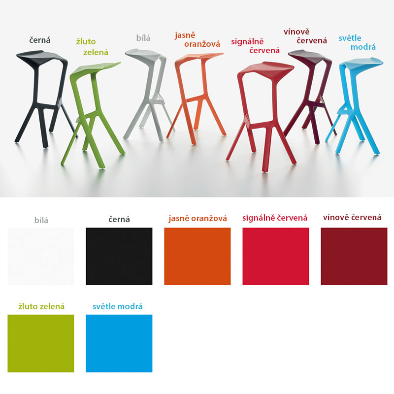 Barová židle Miura - vyberte si barvu