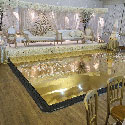 Mobilní skládací podlaha na svatbu - zlatá fólie