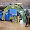 Vlajkový oblouk  - realizace