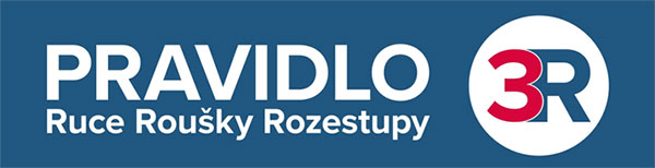 Pravidlo 3R - ruce, roušky, rozestupy