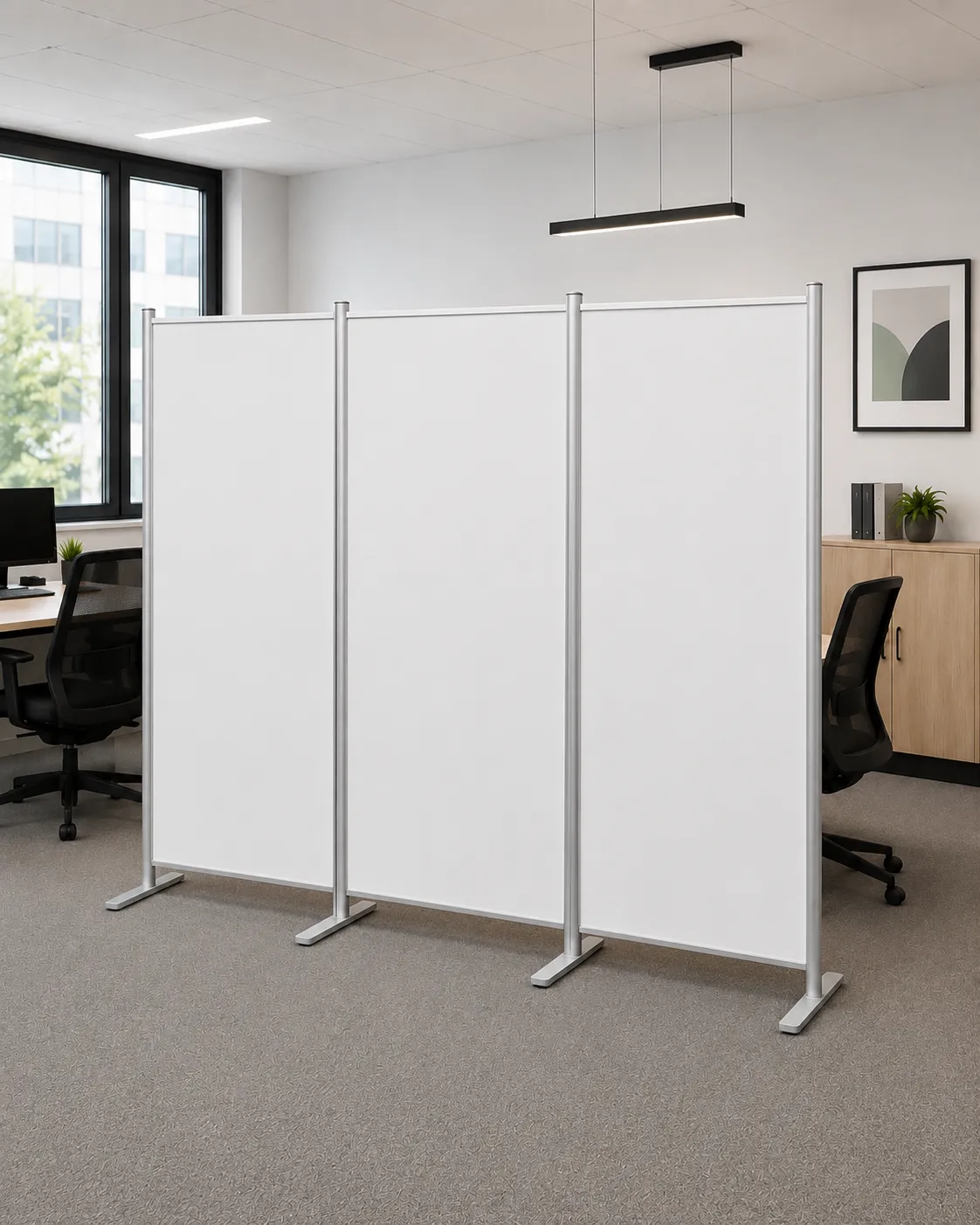Mobilní dělící stěny Smart s neprůhlednou PVC výplní
