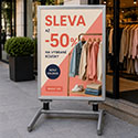 Venkovní reklamní poutač Springstorm
