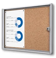 Informační vitríny do interiéru s korkovými zády