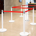 Vymezovací sloupek Premium white red