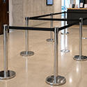 Vymezovací sloupek Premium chrom black