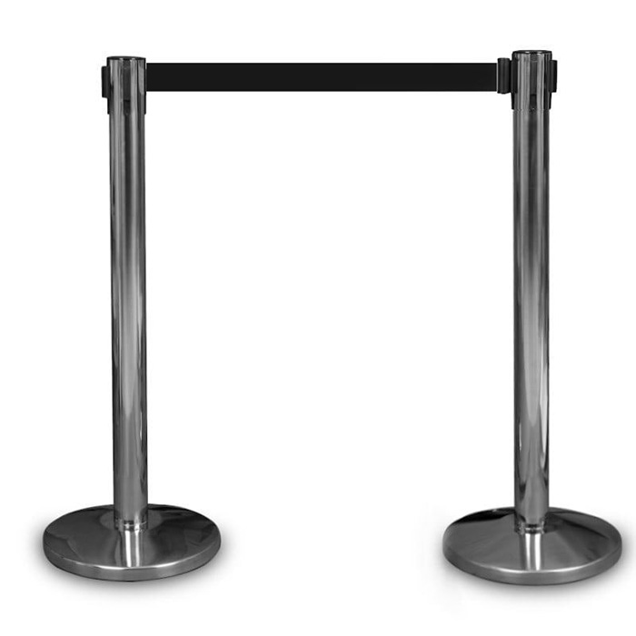 Vymezovací sloupek Premium chrom black