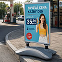 Venkovní reklamní poutač Windstorm