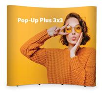 Pop Up stěna 3x3 oblá