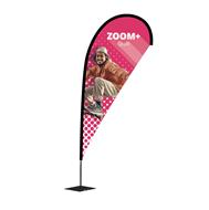 Reklamní vlajka kapka Zoom Quill