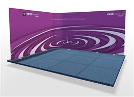 Prezentační stěna Ripple na plochu 4x3 m