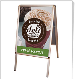 Reklamní áčka do interiéru Reklamní áčka do interiéru